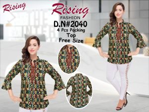 free size printed top