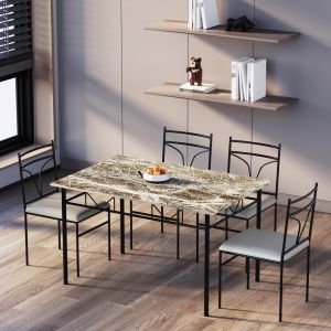 metal dining set