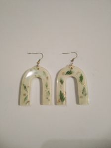 handmade resin earrings