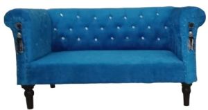 Blue Home Wooden Sofa