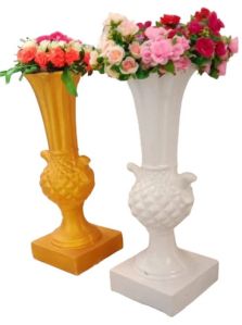 Floor Mounted Fiber Flower Pots