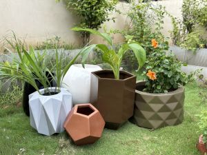 Fibre designer pots