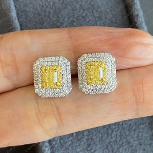 fancy yellow diamond earring