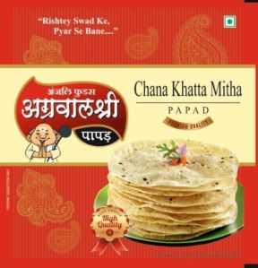 Chana khata mitha Papad