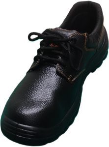 Buff Barton Leather Safety Shoe With PU Sole