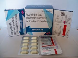 Acebrophylline,Fexofenadine Hydrochloride and Montelukast sodium tablets