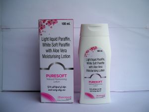 light liquid white soft paraffin aloe vera body lotion