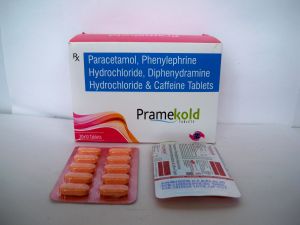 Paracetamol,Phenylephrine Hydrochloride,Caffeine Diphenhydramine