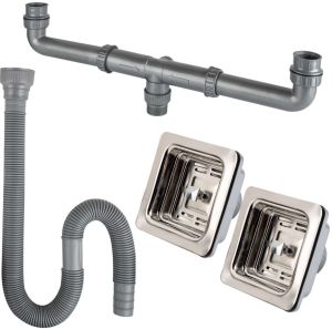 Double Bowl Sink Plumbing Kit