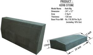 Concrete kerb stone