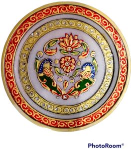 Marble decorative plate.