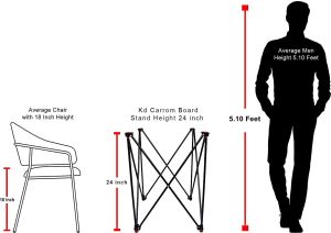 Metal Carrom Stand