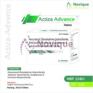 Paracetamol Phenylephire Hydrochloride. Ambroxol Hydrochloride Tablets