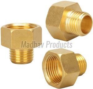 Metric Brass Hex Nipple