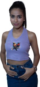 Girls Birds Printed Tank Top