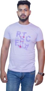 Mens Lavender Regular Fit T Shirt