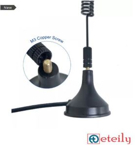 433MHz 12dBi Spring Magnetic Antenna with RG174 Cable ( L -3Mtr) + SMA Male Connector
