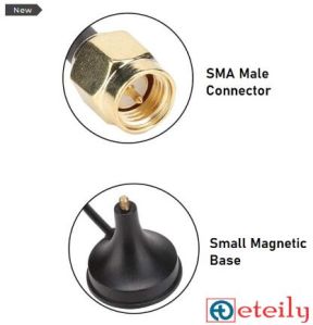 433MHz 12dBi Spring Magnetic Antenna with RG174 Cable ( L -3Mtr) + SMA Male Connector