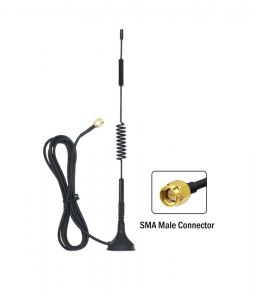 5G 10dBi Magnetic Antenna with RG174 (L-3mtr) Cable + SMA Male St. Connector