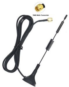 5G 3dBi Magnetic Antenna with RG174 Cable (L-3Mtr) + SMA (M) St. Connector