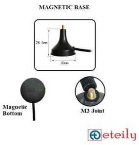5G 9dBi Magnetic Antenna with RG174 Cable (L-3Mtr) + Sma (m) ST. Connector