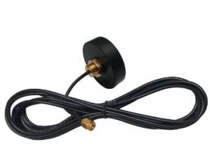 3G Screwable Puck Antenna with RG174 Cable (L-3MTR) + SMA (M) St. Connector 46mm