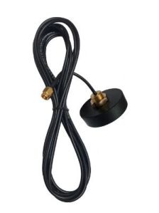 3G Screwable Puck Antenna with RG174 Cable (L-3MTR) + SMA (M) St. Connector 46mm