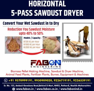 Saw Dust Flash Dryer 1000 Kg/HR