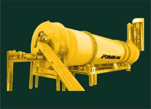 1000 Kg/hr Rotary Drum Type Sawdust Dryer