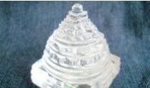 CLEAR CRYSTAL QUARTZ CARVING SHREE YANTRA