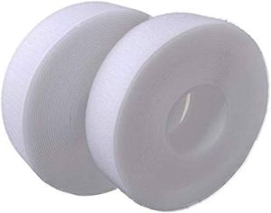 White Colour Hook and Loop Roll