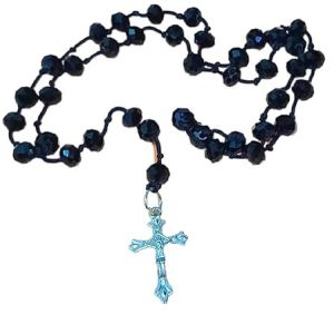 Santarms Rosary Beads with Cross Necklace