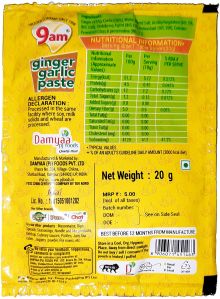 20gm 9am Ginger Garlic Paste