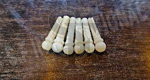 Unbleached Guitar Bone Creamer Bone Bridge Pins