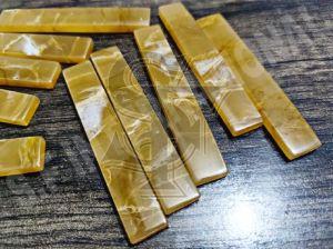 Epoxy Resin Vintage Yellow White Mix Guitar Saddle Blanks