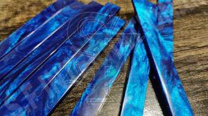 Epoxy Resin Blue Diamond Guitar Saddle blanks
