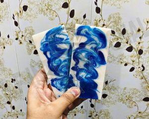 Resin Blue &AMP; White Mix Knife Handle Scales