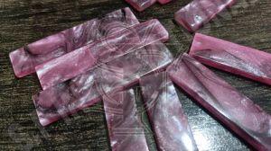 Epoxy Resin Pink Black Mix Guitar Nut blanks