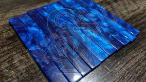 Epoxy Resin Blue Diamond Guitar Saddle blanks
