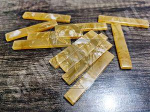 Epoxy Resin Vintage Yellow White Mix Guitar Saddle Blanks