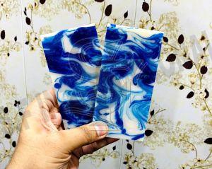 Resin Blue &AMP; White Mix Knife Handle Scales