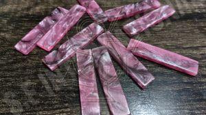 Epoxy Resin Pink Black Mix Guitar Nut blanks