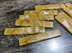 Epoxy Resin Vintage Yellow White Mix Guitar Saddle Blanks