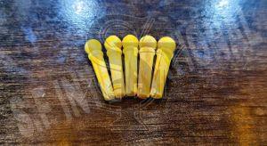 Vintage Amber Yellow Unbleached Bone Bridge Pins