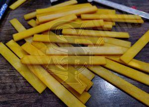 Vintage Amber Yellow Unbleached Bone Saddle Blanks