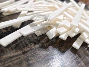 White Bleached Guitar Bone Shim Stripes