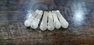 White Bleached Guitar Bone Bridge Pins