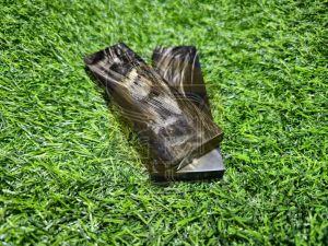 Water Buffalo Horn Natural White Strips Handle Scales
