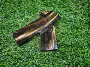 Dyed Buffalo Horn Honey Golden Strips Scales