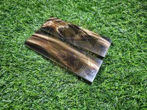 Dyed Buffalo Horn Honey Golden Strips Scales